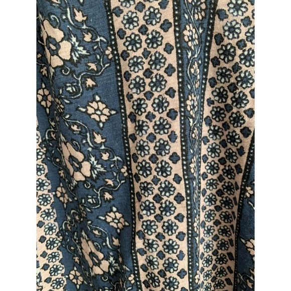 Lucky Brand Women's Size XS Printed Short Sleeve Peasant Top Boho Cottage Core - Picture 7 of 14